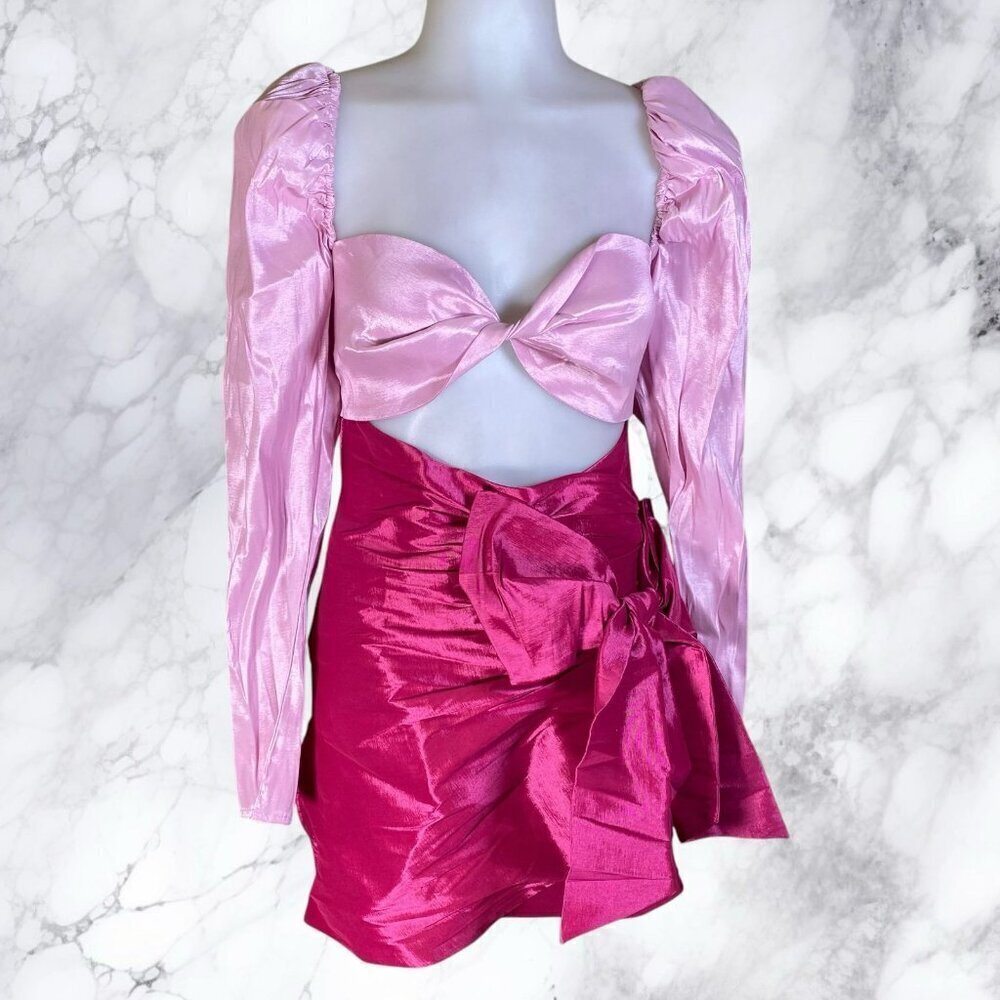Lovers and Friends Banks Mini Dress - Raspberry - Picture 2 of 9